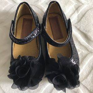 Fancy black toddler dress shoes